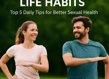 “Healthy sex life habits — happy couple exercising outdoors promoting daily fitness and sexual wellness | Dr. Krunal Patel Sexologist Ahmedabad”